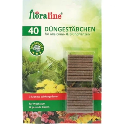 Abbildung von floraline Pflanzendünger Blumendünger Stäbchen 40er, Stück, 40 St., Düngestäbchen, Balkonpflanzen Langzeitwirkung Dünger Pflanzenpflege