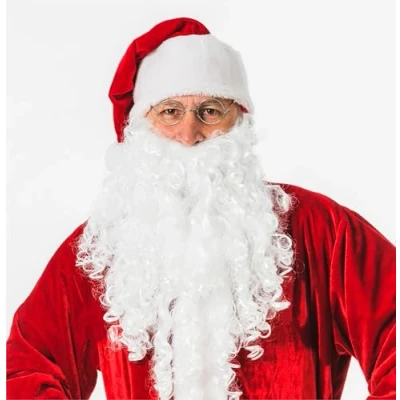 Abbildung von TK Gruppe Kostüm Perücke 2 in 1 Weihnachtsmannbart und Nikolausbart Nikolausperücke, Bart