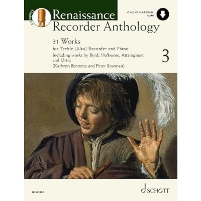 Abbildung von Renaissance Recorder Anthology 3: 31 Stücke für Alt Blockflöte und Klavier. Band 3. (Schott Series, 3, 3)
