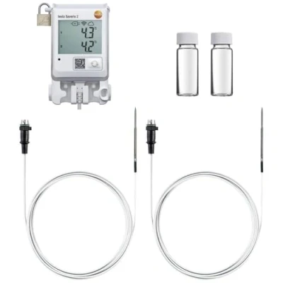 Abbildung von testo Saveris 2 T2 Datenlogger Sensor Kalibreret (ISO) Mål Temperatur 30 til +150 C