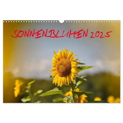 Abbildung von Sonnenblumen 2025 (Wandkalender DIN A3 quer), CALVENDO Monatskalender