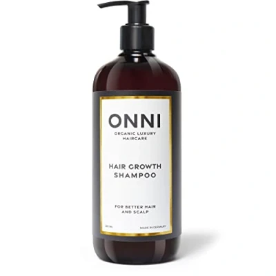 Abbildung von ONNI Shampoo Organic Hair Growth 500 ml XXL Pumpspender Ohne Silikone, Sulfate, Parabene Haarpflege für mehr Haarwuchs, gegen juckende Kopfhaut, keine Tierversuche, MADE IN GERMANY