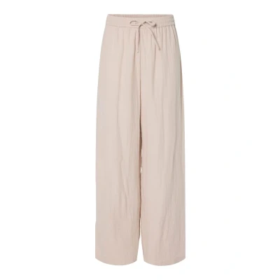 Abbildung von Pieces Pcsastina WIDE Pants Stoffhose, Damen, Größe: Small, Silver gray