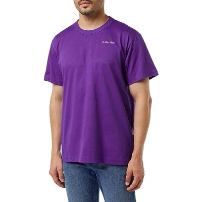 Abbildung von G Star RAW Men&#039;s Back 3301 Gr Loose R T Shirt, Purpur (dk Violet D23821 4561 5616), S