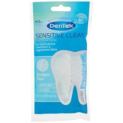 Abbildung von DenTek Sensitive Clean Zahnseide Sticks fresh mint + Fluorid