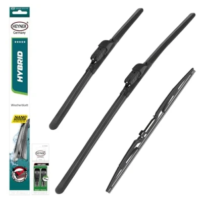 Abbildung von HEYNER® Scheibenwischer Set mit Heckscheibenwischer passend für OPEL ZAFIRA TOURER C (01.2012 10.2024) HYBRID Flachbalkenwischer Front und Heckwischer