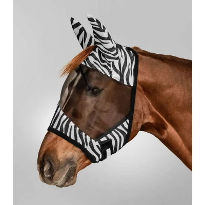 Abbildung von Waldhausen Zebra Fliegenmaske Pony Schwarz / Weiß