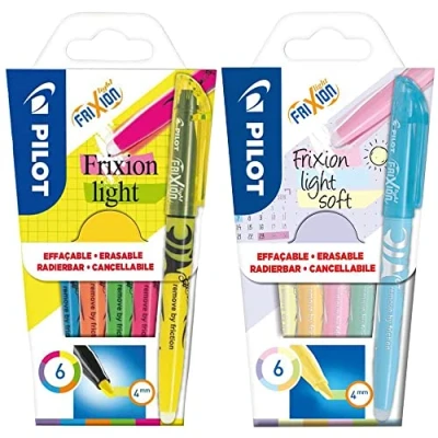Abbildung von Pilot Pen FriXion Light, Radierbarer Textmarker (Pastell + Neon 12tlg. Set)
