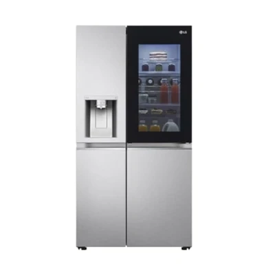 Abbildung von LG GSXE90MBDD Side by Kühlschrank mit InstaView Craft Ice Door in Crushed und Wasserspender EEK: Klasse D 628 Liter Kapazität Festwasseranschluss Total No Frost