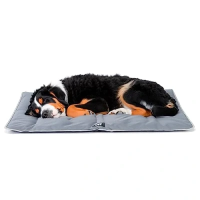 Abbildung von Ferplast Hundematte Extra Groß Waschbares Hundebett Hundekissen Wasserdicht &amp; Kratzfest Matte für Hundehütten und Auto, Hundekorb Jolly 108 x 79 cm, XL, GRAU