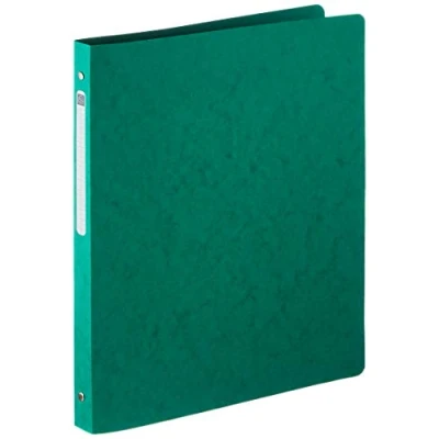 Abbildung von Exacompta 51250E Ringhefter DIN A4 aus Colorspan Karton 4 Ringe 20mm mit 2 Gummizügen breit 1 Stück Zufallsfarbe ideal für Schule und Büro Ringordner Ringbuchordner