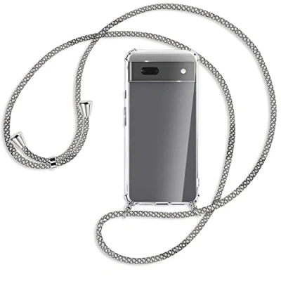 Abbildung von mtb more energy® Handykette kompatibel mit Google Pixel 6a (6.2&#039;&#039;) Fancy Fishnet Smartphone Hülle zum Umhängen Anti Shock Full TPU Case