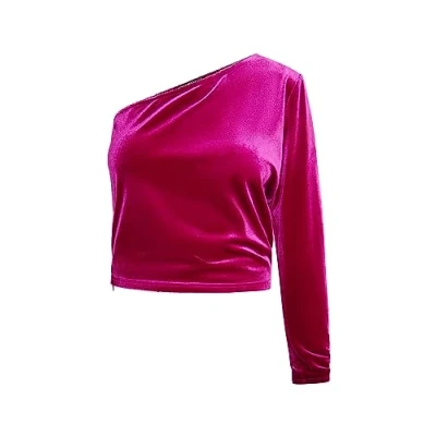 Abbildung von ZITHA Damen One Shoulder Top 19129176 ZI01, PINK, M