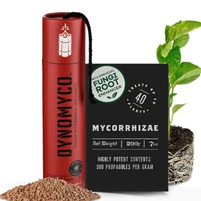 Abbildung von Mykorrhiza Impfmittel von DYNOMYCO Hochleistungsstämme Konzentrierte Formel Verbessert die Nährstoffaufnahme Steigert den Pflanzenertrag (7 Oz/Up to 40 Plants)