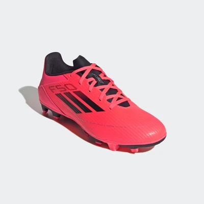 Abbildung von adidas Performance F50 CLUB Flexible Ground Fußballschuh Nocken, Herren, Größe: 43 1/3, Turbo/aurora black/platin metallic Schuhe
