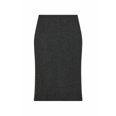 Abbildung von Soyaconcept Bleistiftrock, Damen, Größe: Small, Dk grey melange combi