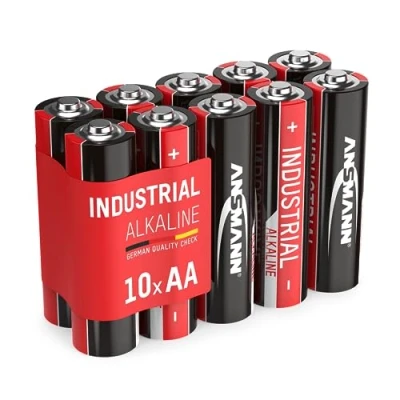 Abbildung von ANSMANN Industrial Alkaline Batterie Mignon AA LR6 Longlife Alkalibatterie Industriebatterie für hohen Strombedarf (10er Pack)