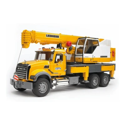 Abbildung von Bruder MACK Granite Liebherr Kran LKW 1:16