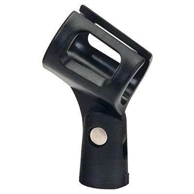 Abbildung von Pronomic Mikrofonklemme Neopren Schwarz/Breit Elastische Mikrofonklammer 5/8&quot; Montage Messinggewinde (außen) auf 3/8&quot; (innen) Gewinde Adapter Schwarz