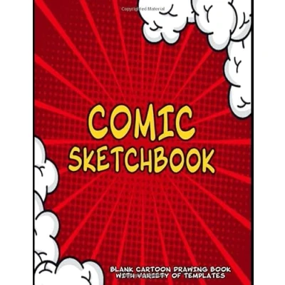 Abbildung von Comic Sketchbook Cartoon Drawing book With Variety Of Templates: Blank paper Draw Your Own Comics Notebook and for Kids Adults to