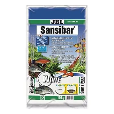 Abbildung von JBL Sansibar White 67056, Bodengrund Weiß für Süßwasser Aquarien, 10 kg