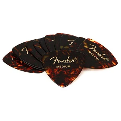 Abbildung von Fender 198 0346 800 346 Shape Classic Picks Schildpatt Mittel 12er Pack