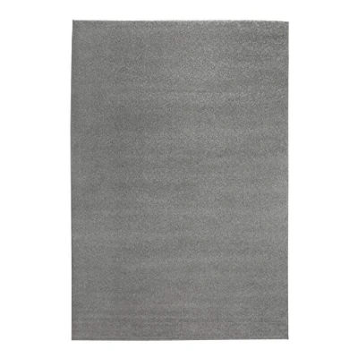 Abbildung von andiamo Webteppich moderner stilvoller Kurzflor Teppich robust und pflegeleicht aus 100% Polypropylen geeignet für Fußbodenheizung Saugroboter 60 x 110 cm Einfarbig Hellgrau