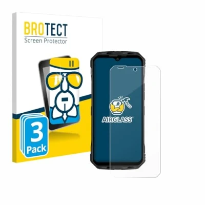 Abbildung von BROTECT Schutzglas für Doogee V Max Plus (3 Stück) Schutzfolie Panzer Folie Glas [Extrem Kratzfest 9H, Anti Fingerprint, Ultra Transparent]