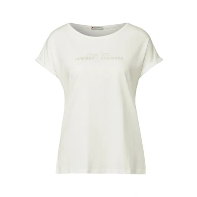Abbildung von Street One Print Tshirt print, Damen, Größe: 34, Weiß
