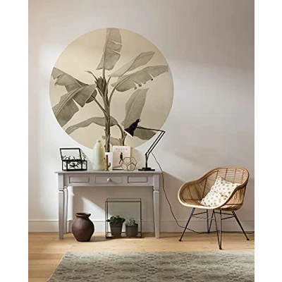 Abbildung von Komar Fototapete &quot;Banana Plant&quot;, 125x125 cm (Breite x Höhe), rund und selbstklebend