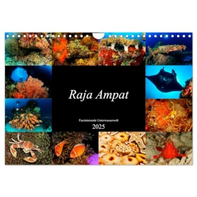 Abbildung von Raja Ampat Faszinierende Unterwasserwelt (Wandkalender 2025 DIN A4 quer), CALVENDO Monatskalender