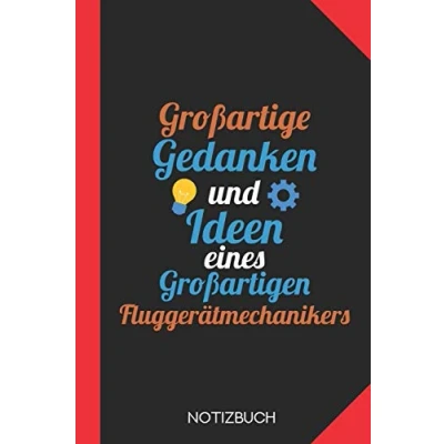 Abbildung von Großartige Gedanken eines Fluggerätmechanikers: Notizbuch mit 120 Karierten Seiten im Format A5 (6x9 Zoll)