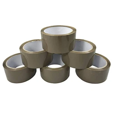 Abbildung von Triplast Braune Packband 6 Rollen Verpackungsband ideal für Kisten, Luftpolsterfolie und Umzüge
