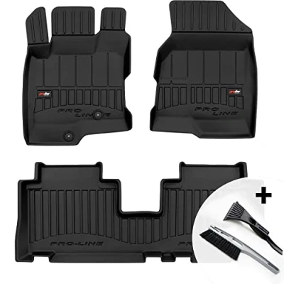 Abbildung von moto MOLTICO 3D Gummimatten Auto Fußmatten Gummi Automatten 3 teilig Set passend für Chevrolet Captiva 2006 2018