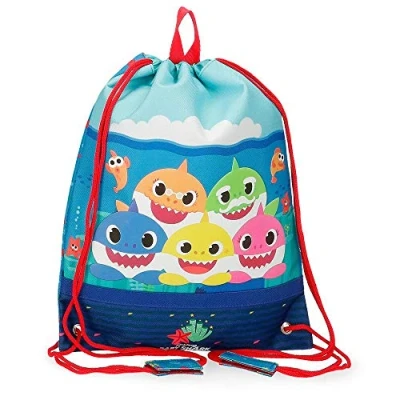 Abbildung von Baby Shark Happy Family Lunchsack Blau 27x34 cms Polyester