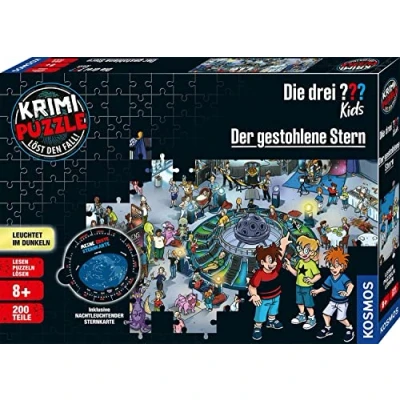 Abbildung von Kosmos Puzzle Krimi Puzzle: Die drei ??? Kids Der gestohlene Stern (drei..., 200 Puzzleteile