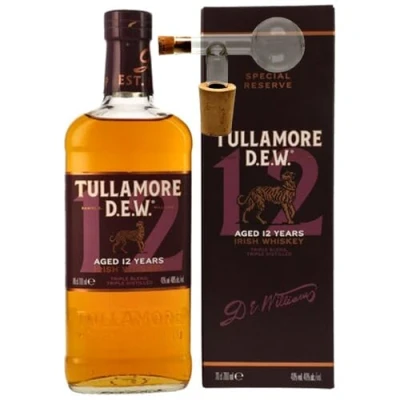 Abbildung von Tullamore Dew 12 Jahre irischer Whiskey + 1 Glaskugelportionierer zum feinen Dosieren