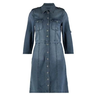 Abbildung von Cream Uniform Dress Jeanskleid, Damen, Größe: 34, Royal navy blue