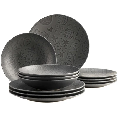 Abbildung von MÄSER Tafelservice Trad. Tiles (12 tlg), 4 Personen, Steinzeug