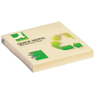 Abbildung von Q Connect KF05609 Haftnotizen Haftnotizblock 76x76mm gelb