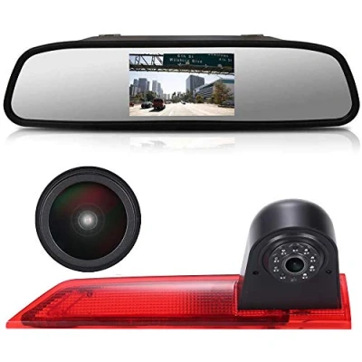 Abbildung von 【Super HD Rückfahrkamera Set】 4.3&#039;&#039; Rückspiegel Monitor + 1280 * 720 Pixel 1000TV Linien Nachtsicht Bremsleuchte für Ford Transit Custom 2012 2016 Van