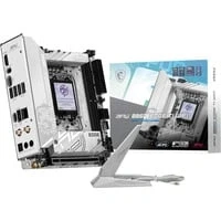 Abbildung von MSI MPG B860I Edge TI WiFi Mainboard, Mini ITX Unterstützt Intel Core Ultra Prozessoren (Series 2), LGA 1851 110A SPS VRM, DDR5 Memory Boost (8600+ MT/s OC), PCIe 5.0 x16, M.2 Gen5, Wi Fi 7