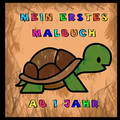 Abbildung von Mein erstes Malbuch ab 1 Jahr: Malen und Kritzeln für Mädchen Jungen mit Tieren