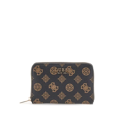 Abbildung von Guess Laurel Medium ZIP Around Geldbörse, Damen, Größe: One Size, Mocha logo