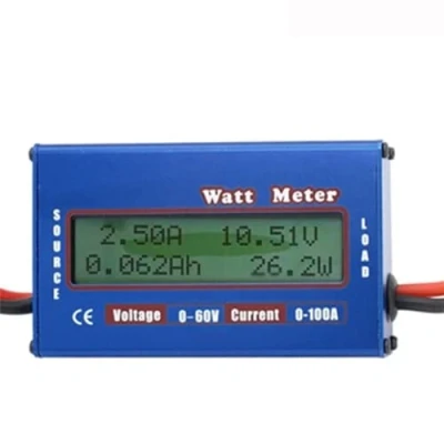 Abbildung von DollaTek Watt Leistungstester Wattmeter DC Power Analyzer Hohe Präzision Volt Amp Energy Meter Werkzeug (0 100A 0 60 V)
