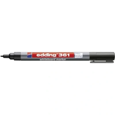 Abbildung von edding 361 Whiteboardmarker schwarz 10 Whiteboard Stifte Rundspitze 1 mm Boardmarker abwischbar für Whiteboard, Flipchart, Magnettafel, Pinnwand, Memoboard Sketchnotes nachfüllbar