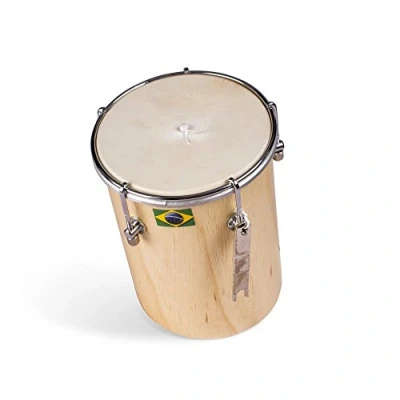 Abbildung von 15,2 cm Afro Brasilianische Leder kuˈikɐ Cuica natur Holz Reibung Drum Samba Musik Instrument