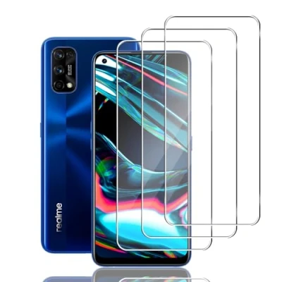 Abbildung von Ljietr 3 Stück Schutzfolie für Realme 7 Pro, Panzer Schutz Glas, Panzerfolie, Schutzglas, HD Displayschutzfolie, 9H Härte Pro