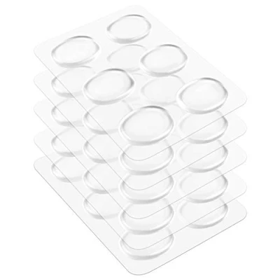Abbildung von 30 Stück Trommeldämpfer Pads Drum Mute Gel Trommelschalldämpfer aus ungiftig Silikon für Schlagzeug Klangregelung Transparent