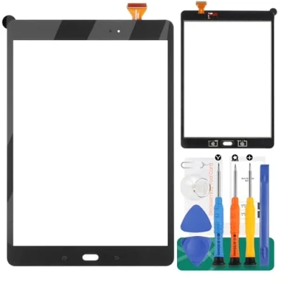 Abbildung von SRJTEK Ersatz Bildschirm für Samsung Galaxy Tab A 9,7 Zoll SM T550 T555 Touchscreen Digitizer Glas Montagesets (kein LCD Bildschirm)